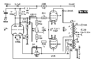 Схема усилителя на лампе г 807